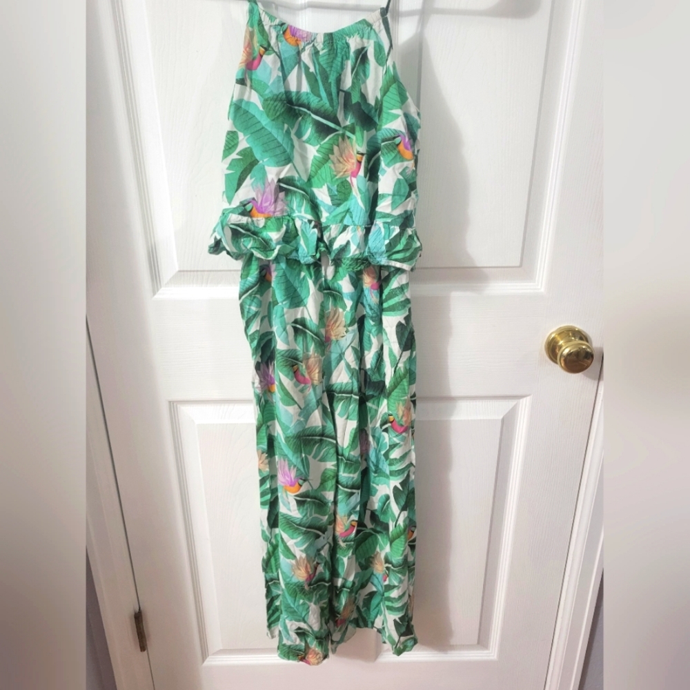 Jumper pants with forest design